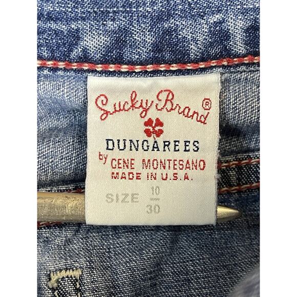 Lucky Brand Jeans Womens 10 Blue Low Rise Boot Leg Button Fly 90s Y2K Relaxed - Picture 5 of 16